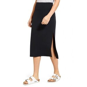 Athleta Oceana Black Midi Skirt